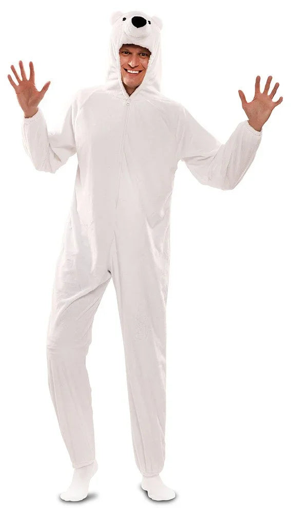 Disfraz de Oso Polar de Peluche para Adulto Oso Pardo, Panda y Polar EuroCarnavales